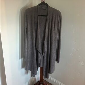 NWOT Barefoot Dreams Bamboo Chic Lite Waterfall Gray‎ Cardigan Sweater Size S/M